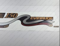 Evinrude 150HP Ficht Fuel Injection 1999-2000 Blue Cowl Outboard Decal Kit